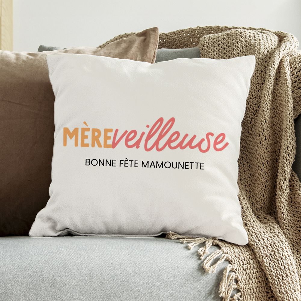 Coussin personnalisé - Mère-veilleuse