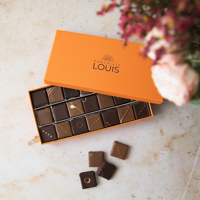 Petit trésor et son écrin de 21 chocolats