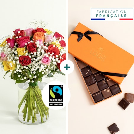 Petit trésor et son écrin de 21 chocolats