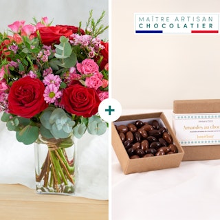 Eclat de rose et ses amandes au chocolat