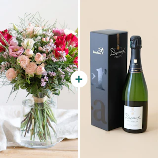 Coffret anniversaire et son champagne