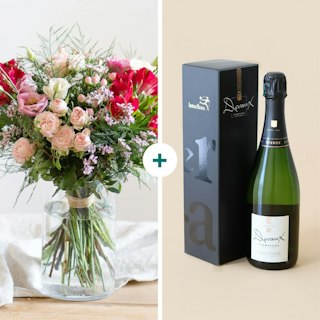 Coffret anniversaire et son champagne