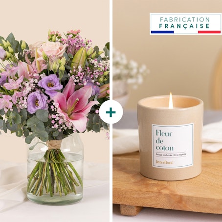 Nuage poudré et sa bougie parfumée