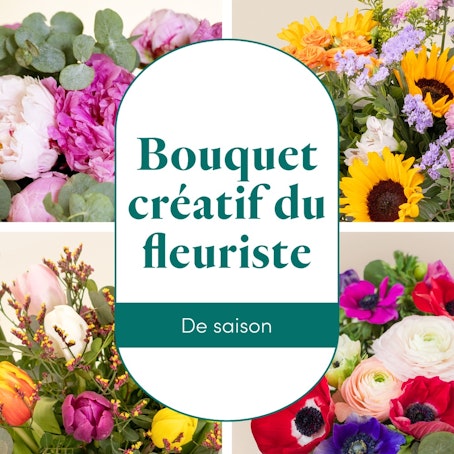 Le bouquet créatif du fleuriste de saison