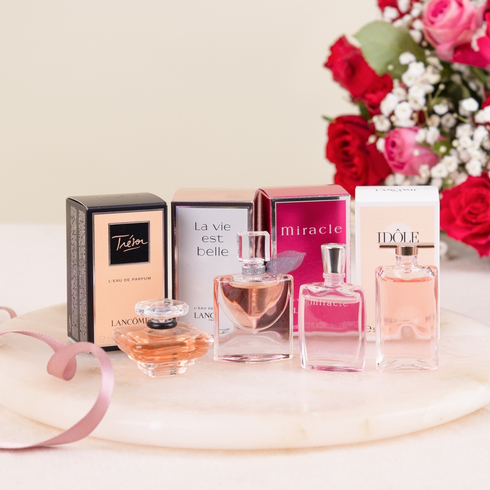Roses et 4 parfums iconiques Lancôme
