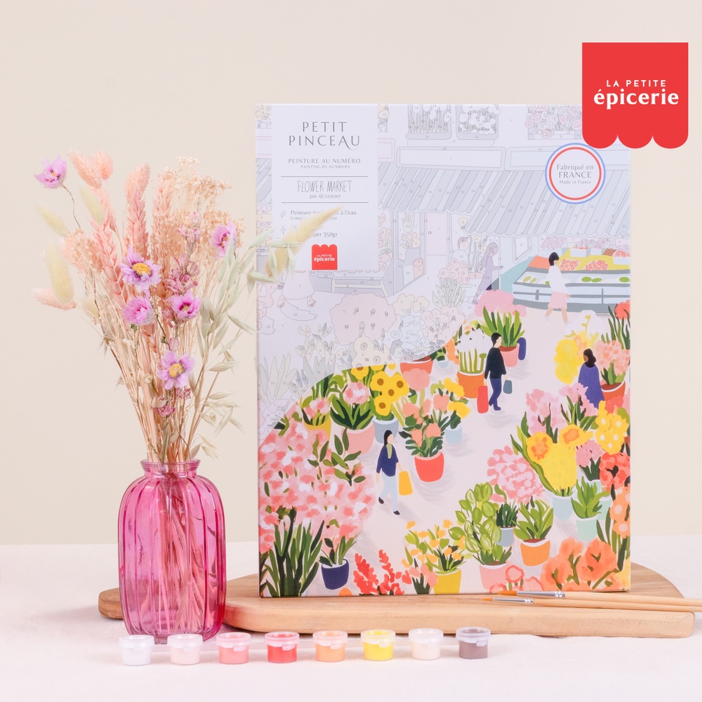 Duo Peinture et fleurs séchées