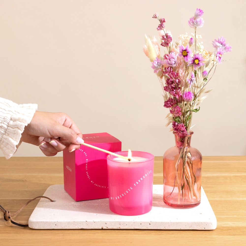 Coffret duo bouquet et bougie