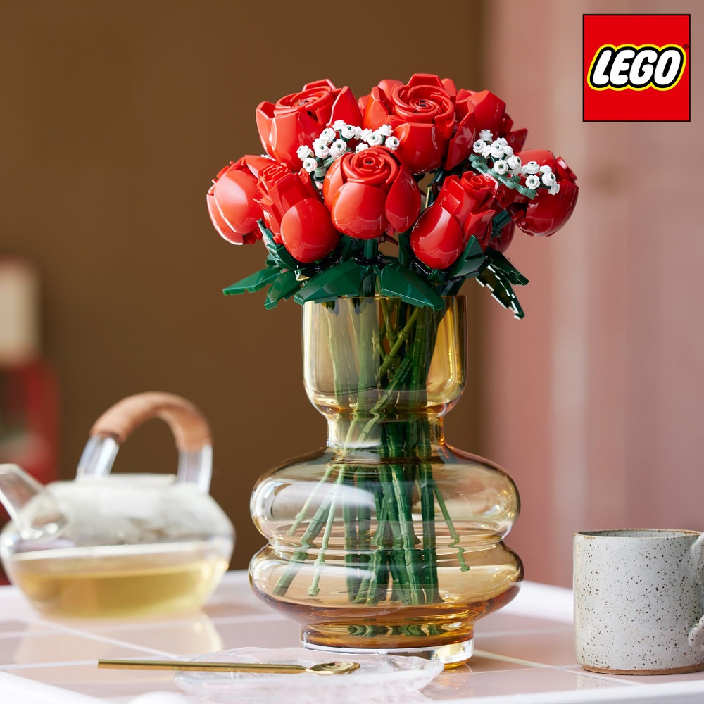 Grand Duo LEGO® Roses rouges