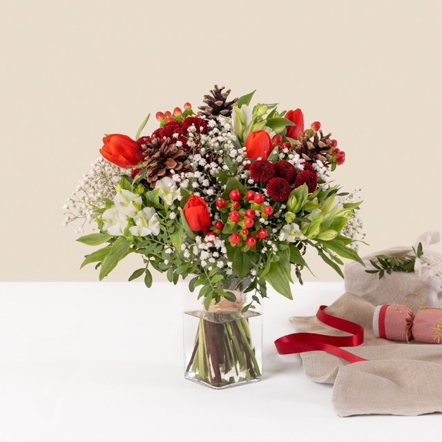 Magie de Noël et son vase offert