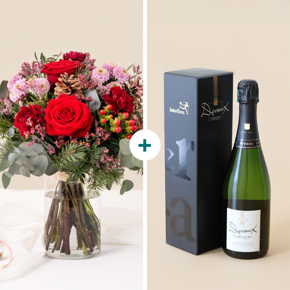 Au coin du feu et son champagne