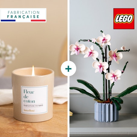 Coffret LEGO® Orchidée et bougie