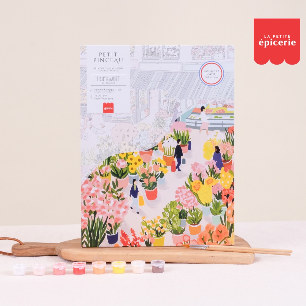 Tulipes rouges et sa peinture sur numéro