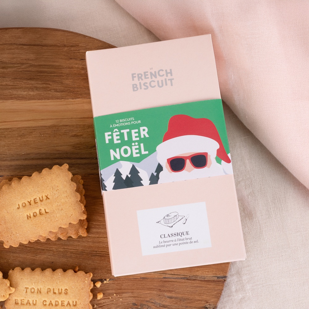 Roses et ses biscuits Joyeuses Fêtes