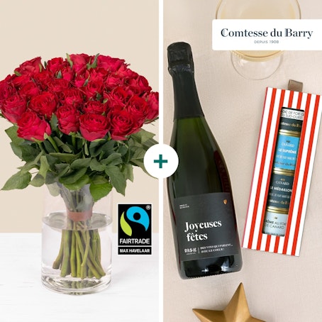 Roses, Foie gras et Crémant