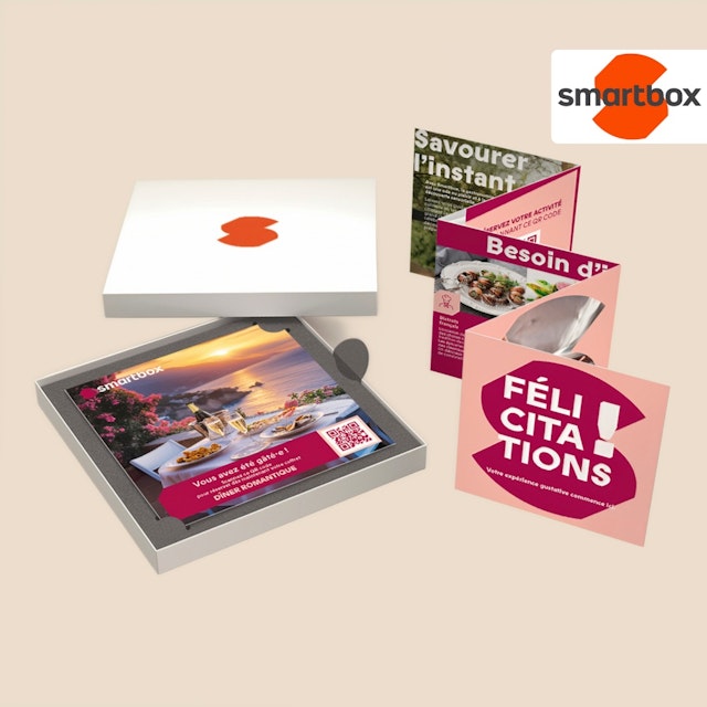 Roses et Smartbox Dîner romantique