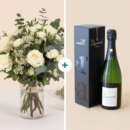 Vert coton et son champagne Devaux