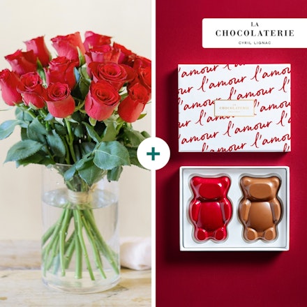 Roses et Oursons Guimauve - La Chocolaterie Cyril Lignac