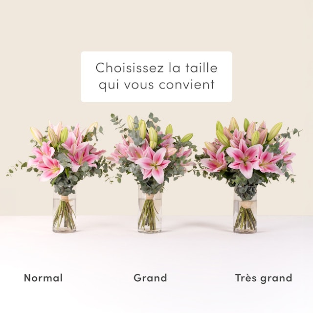 Nos magnifiques lys et leurs amandes au chocolat