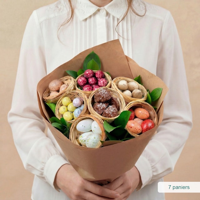Bouquet de petits oeufs en chocolats