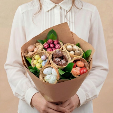 Bouquet de chocolats de Pâques