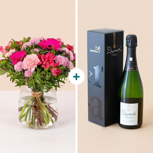 Douceur poudrée et son champagne