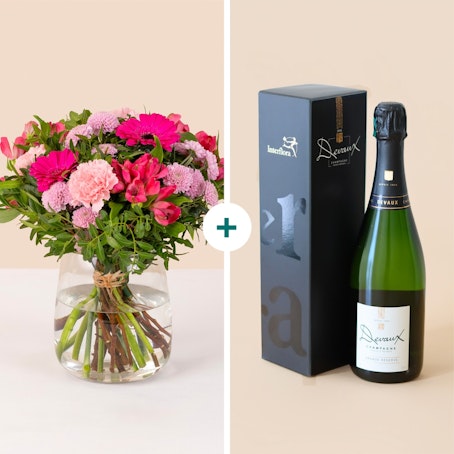 Douceur poudrée et son champagne