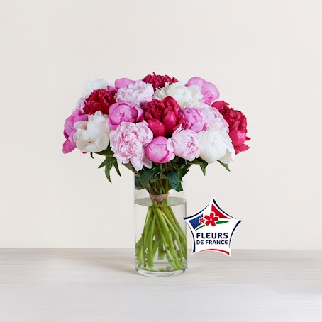 Brassée de pivoines variées