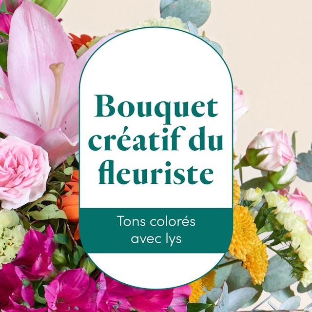 Bouquet du fleuriste avec lys