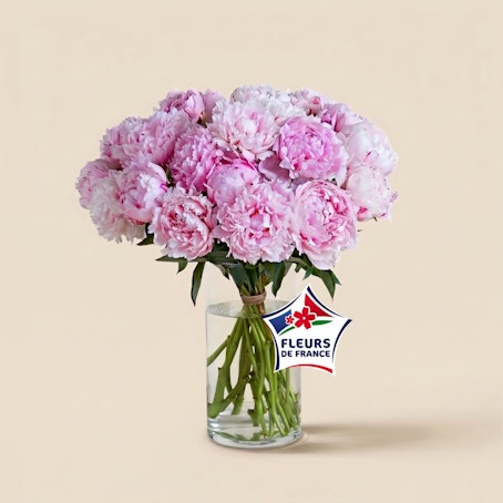 Brassée de pivoines rose pâle