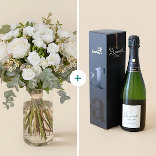 Vert coton et son champagne Devaux