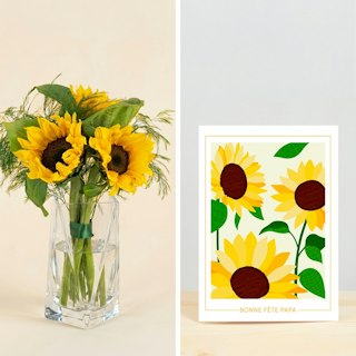 Coffret Tournesols Bonne Fête Papa