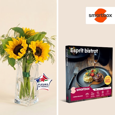Duo Tournesols et Smartbox Esprit bistrot