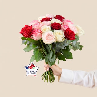 Bouquet de roses 100% Fleurs de France