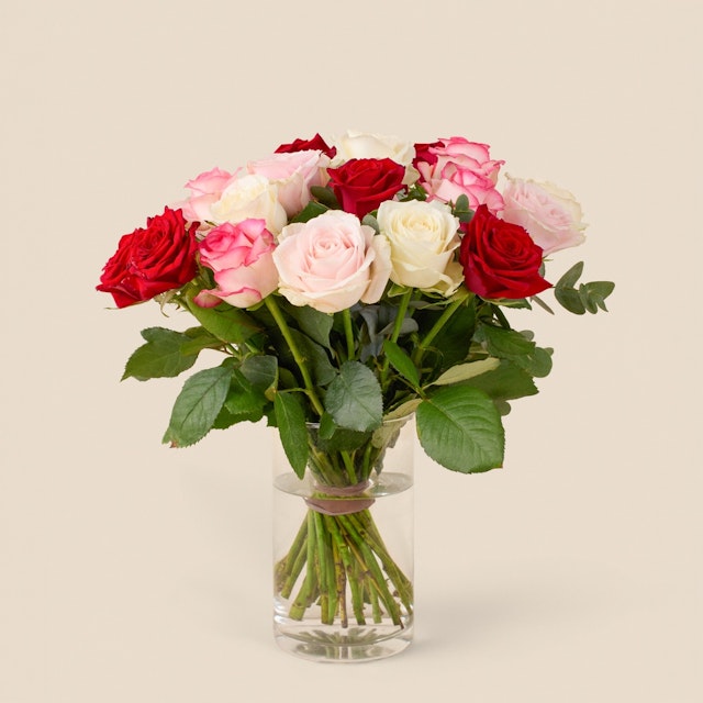Bouquet de roses 100% Fleurs de France