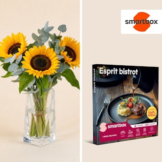 Duo Tournesols et Smartbox Esprit bistrot