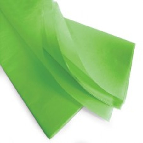 Feuilles de papier de soie - Vert - Lot 100 feuilles