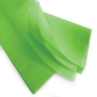 Feuilles de papier de soie - Vert - Lot 100 feuilles