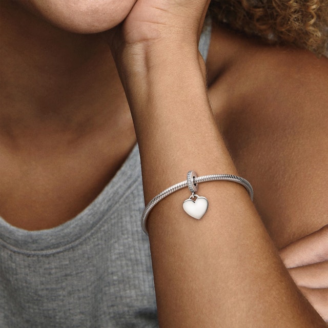 Roses rouges et son duo bracelet et charm Pandora
