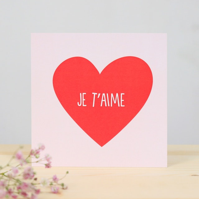 Petite harmonie et carte message Je t'aime