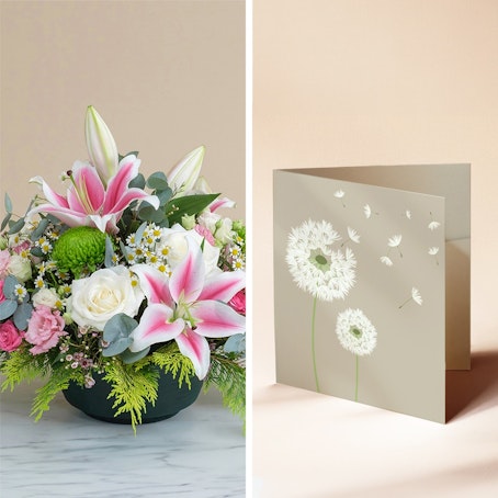 Douce consolation et sa carte message