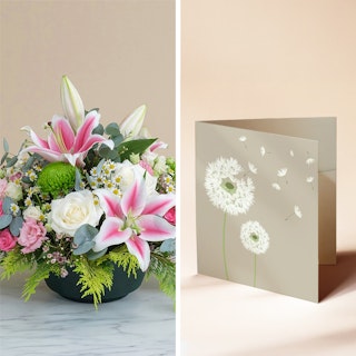 Douce consolation et sa carte message