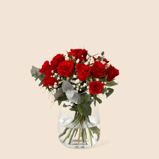 Brassée de roses rouges