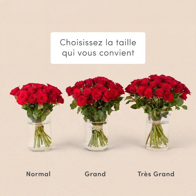 Brassée de roses rouges