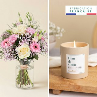 Grâce et sa bougie parfumée