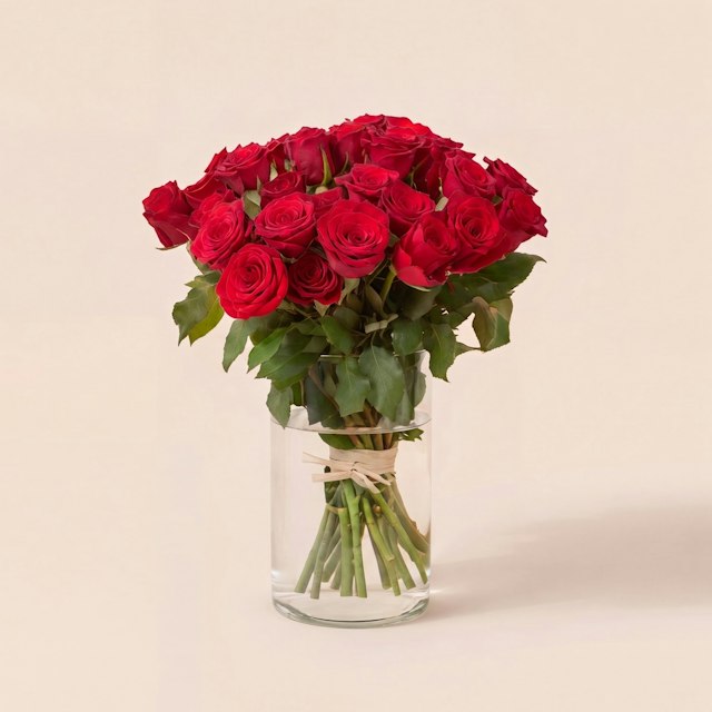 Brassée de roses rouges
