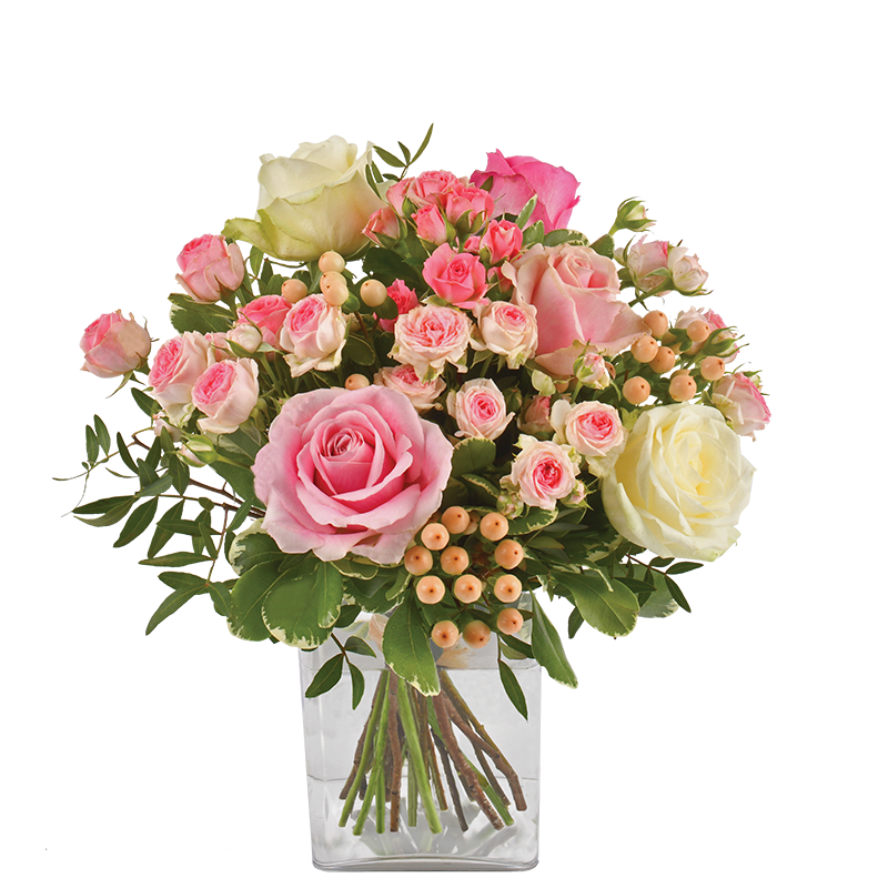 Envoyer Fleurs : Bouquet Vanille Fraise - Livraison Interflora