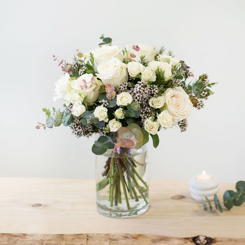 Bouquet Interflora Vert Coton - Envoyer des Fleurs - Livraison en 4H