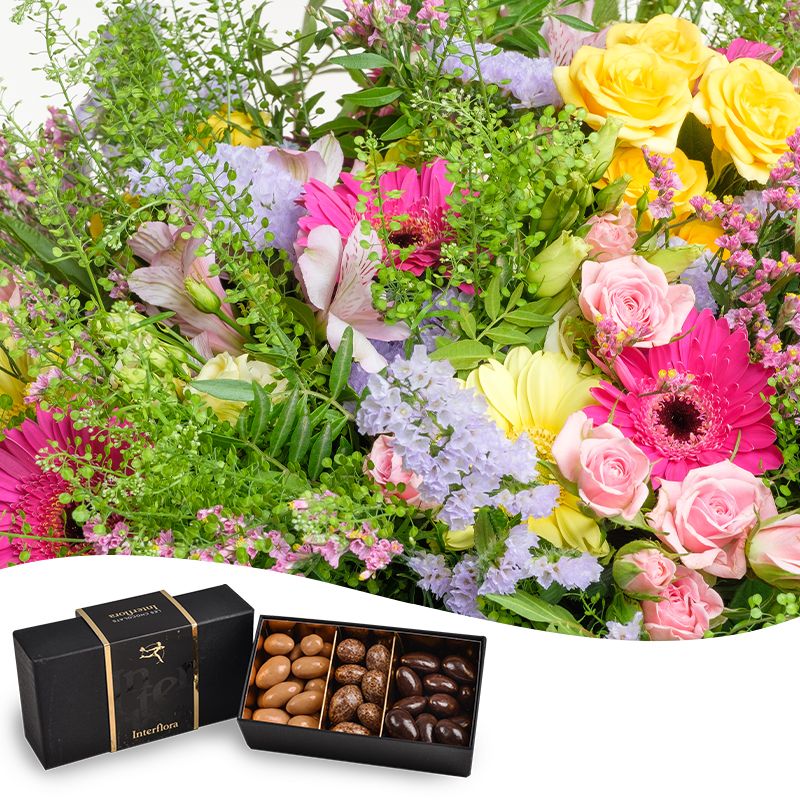 Bouquet gourmand du fleuriste - Idée Cadeau Interflora - Livraison Chocolats