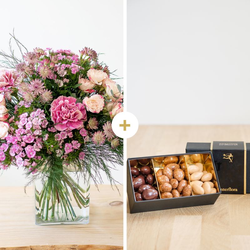 Bouquet de fleurs et chocolats - Idée Cadeau Interflora - Livraison en 4H