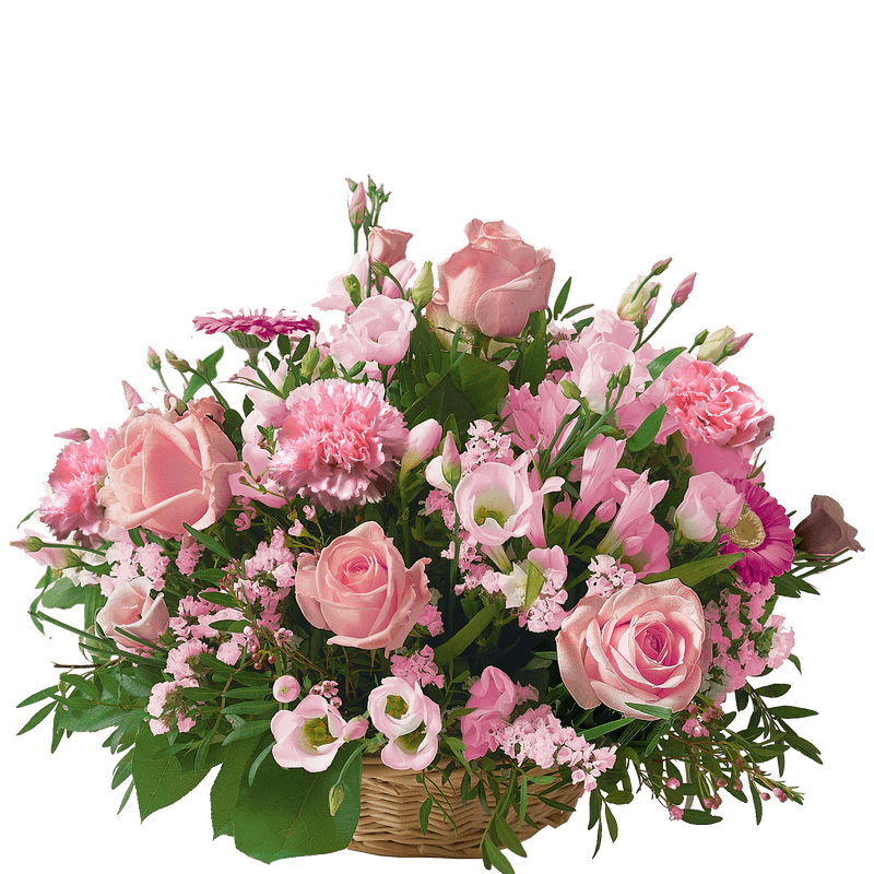 Fleurs Deuil Interflora - Cérémonie rose - Livraison Enterrement